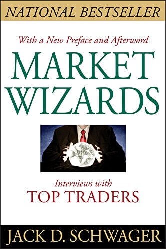 Imagem da capa do livro "Market Wizards" de Jack D. Schwager. Este é um dos 5 melhores livros de investimento para iniciantes.