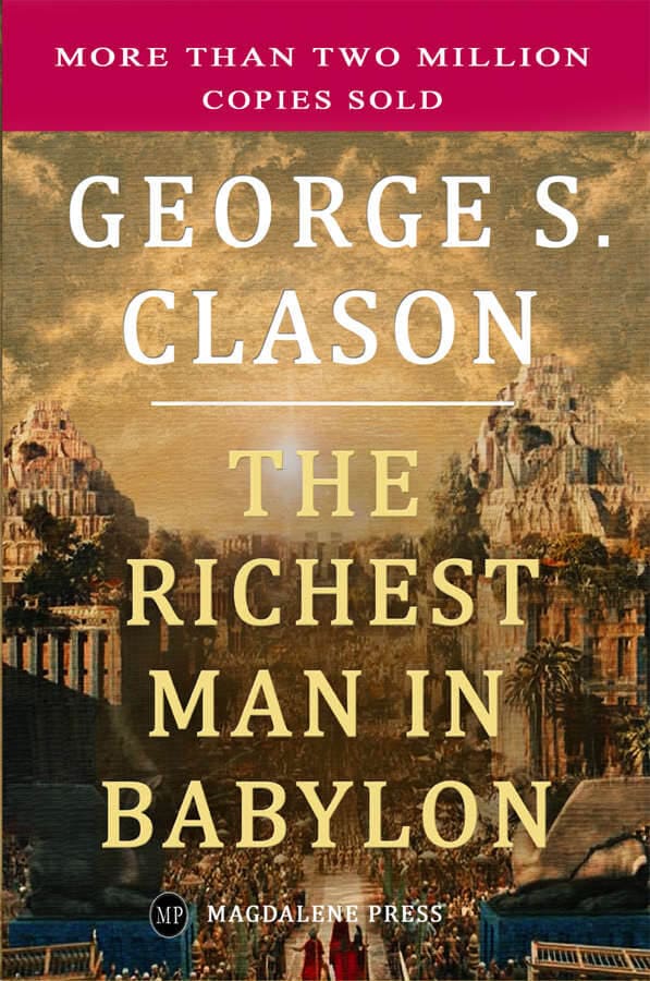 Imagem da capa do livro "O homem mais rico da Babilônia" de George S. Clason. Este é um dos 5 melhores livros de investimento para iniciantes