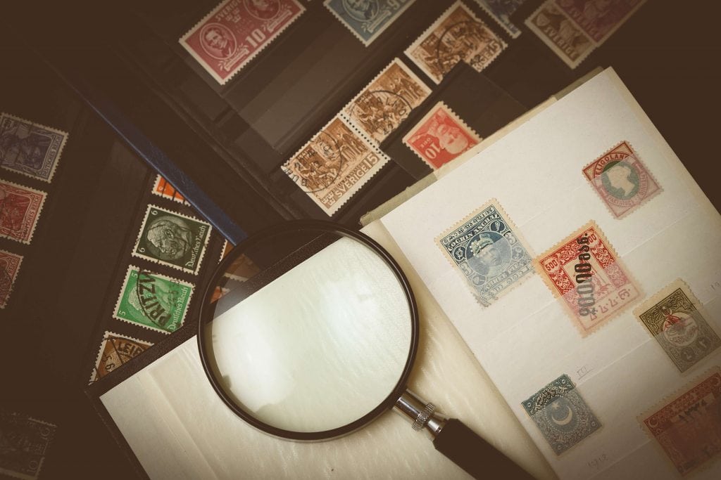 imagem com uma coleção de selos